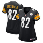 Womens Pittsburgh Steelers John Stallworth Black Retired Player Jersey Gift for Pittsburgh Steelers fans