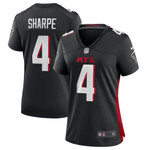 Womens Atlanta Falcons Tajae Sharpe Black Game Player Jersey Gift for Atlanta Falcons fans