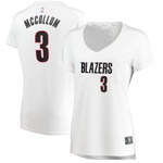 CJ McCollum Portland Trail Blazers Womens Player Association Edition White Jersey gift for Portland Trail Blazers fans