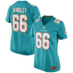 Womens Miami Dolphins Solomon Kindley Aqua Game Jersey Gift for Miami Dolphins fans