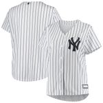 Womens New York Yankees White Plus Size Sanitized Team Jersey Gift For New York Yankees Fans
