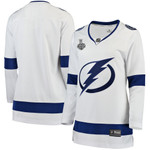 Womens Tampa Bay Lightning White Away 2021 Stanley Cup Final Bound Jersey gift for Tampa Bay Lightning fans