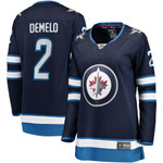 Womens Winnipeg Jets Dylan DeMelo Navy Home Player Jersey gift for New York Jets fans
