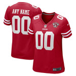Womens San Francisco 49ers Scarlet 75th Anniversary Game Jersey Gift for San Francisco 49Ers fans