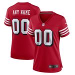 Womens San Francisco 49ers Scarlet Alternate Custom Jersey Gift for San Francisco 49Ers fans