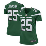 Womens New York Jets Ty Johnson Gotham Green Game Jersey Gift for New York Jets fans