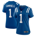 Womens Colts Parris Campbell Royal Game Player Jersey Gift for Colts fans