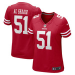 Womens San Francisco 49ers Azeez Al-Shaair Scarlet Team Game Jersey Gift for San Francisco 49Ers fans