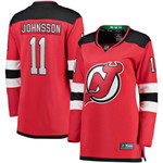 Womens New Jersey Devils Andreas Johnsson Red Player Jersey gift for New Jersey Devils fans