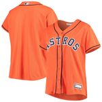 Womens Houston Astros Orange Plus Size Alternate Team Jersey Gift For Houston Astros Fans