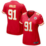 Womens Kansas City Chiefs Derrick Nnadi Red Game Jersey Gift for Kansas City Chiefs fans