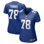 Womens New York Giants Andrew Thomas Royal Game Jersey Gift for New York Giants fans