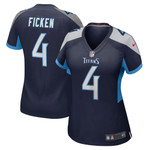 Womens Tennessee Titans Sam Ficken Navy Game Jersey Gift for Tennessee Titans fans