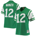Womens New York Jets Joe Namath Green 1969 Legacy Jersey Gift for New York Jets fans