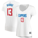 Paul George LA Clippers Womens Player Association Edition White Jersey gift for Los Angeles Clippers fans