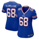 Womens Buffalo Bills Joe DeLamielleure Royal Game Retired Player Jersey Gift for Buffalo Bills fans