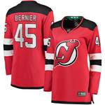 Womens New Jersey Devils Jonathan Bernier Red Player Jersey gift for New Jersey Devils fans