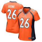 Womens Denver Broncos Mike Boone Orange Game Jersey Gift for Denver Broncos fans
