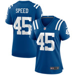 Womens Colts EJ Speed Royal Game Jersey Gift for Colts fans