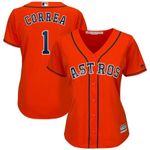 Carlos Correa Houston Astros Majestic Womens Cool Base Player Jersey Orange