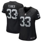 Womens Las Vegas Raiders Roderic Teamer Black Game Jersey Gift for Las Vegas Raiders fans