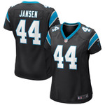 Womens Carolina Panthers JJ Jansen Black Game Jersey Gift for Carolina Panthers fans