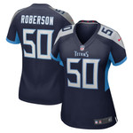 Womens Tennessee Titans Derick Roberson Navy Game Jersey Gift for Tennessee Titans fans