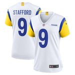 Womens Los Angeles Rams Matthew Stafford White Alternate Game Jersey Gift for Los Angeles Rams fans