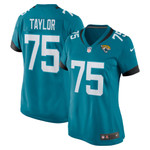 Womens Jacksonville Jaguars Jawaan Taylor Teal Game Jersey Gift for Jacksonville Jaguars fans