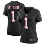 Womens Atlanta Falcons Dirty Birds Black Throwback Game Jersey Gift for Atlanta Falcons fans