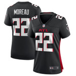 Womens Atlanta Falcons Fabian Moreau Black Game Player Jersey Gift for Atlanta Falcons fans
