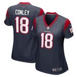 Womens Houston Texans Chris Conley Navy Game Jersey Gift for Houston Texans fans
