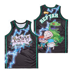 Rugrats Reptar Cartoon Movies Kids Black Basketball Jersey Gift For Rugrats Fans Reptar Lovers