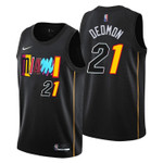 Miami Heat Dewayne Dedmon 21 NBA Basketball Team City Edition Black Jersey Gift For Miami Fans