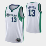 Dallas Mavericks Jalen Brunson 13 Nba 2021-22 City Edition White Jersey Gift For Mavericks Fans