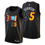 Miami Heat Duncan Robinson 55 NBA Basketball Team City Edition Black Jersey Gift For Miami Fans