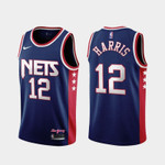 Brooklyn Nets Joe Harris 12 Nba 2021-22 City Edition Blue Jersey Gift For Nets Fans