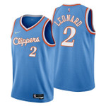 Los Angeles Clippers Kawhi Leonard 2 NBA Basketball Team City Edition Blue Jersey Gift For Clippers Fans