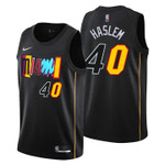 Miami Heat Udonis Haslem 40 NBA Basketball Team City Edition Black Jersey Gift For Miami Fans
