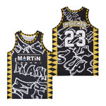 Martin Im The Man 23 Martin TV Show Graffiti Basketball Black Jersey Gift For Martin Lovers