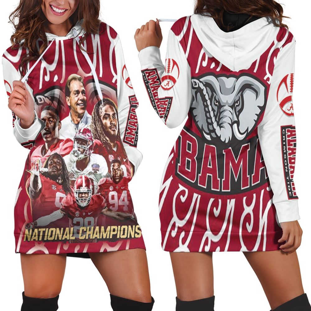 Alabama Crimson Tide National Champions Hoodie Dress