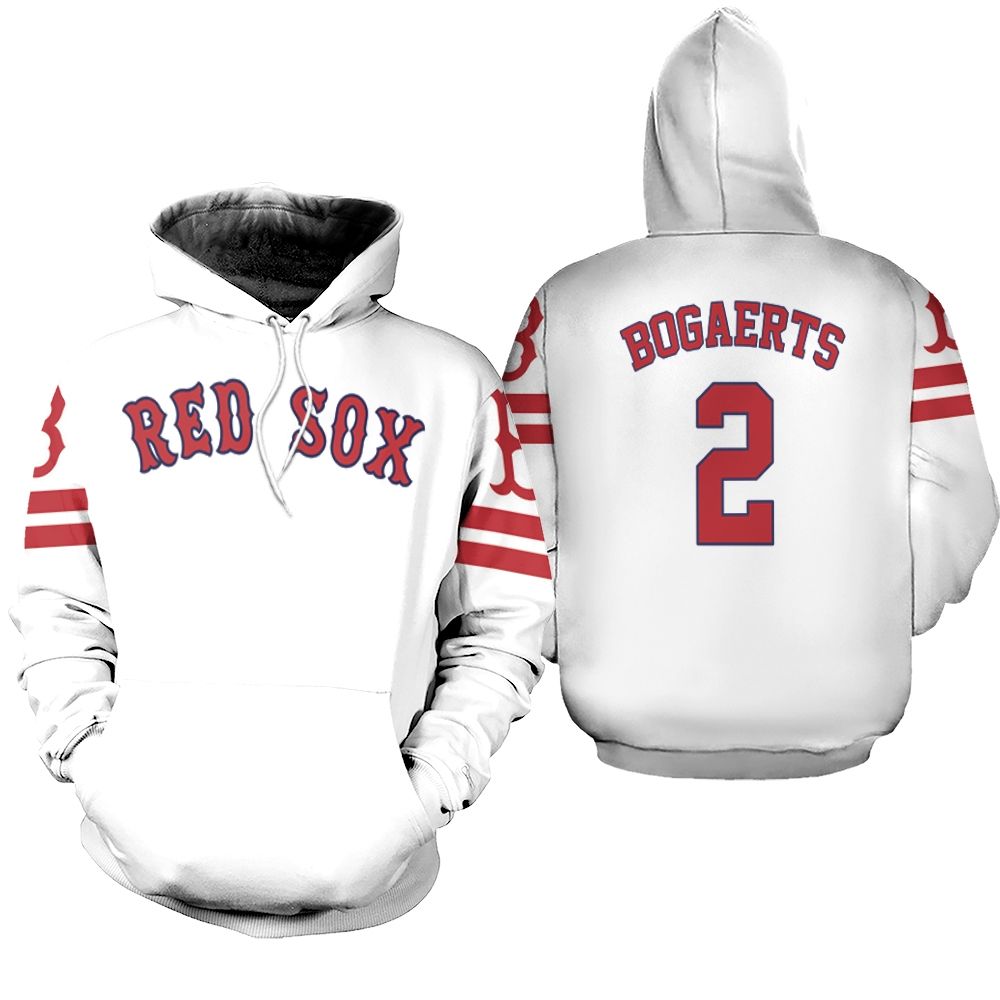Boston Red Sox David Ortiz #34 Great Player MLB Baseball Team Logo Majestic Player White 2019 3D Designed Allover Gift For Boston Fans Zip Hoodie