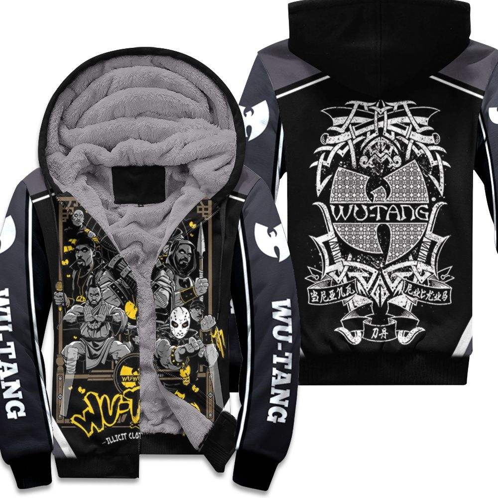 Wu-Tang Clan Hip Hop Group Members Black 3D Allover Designed Custom Giftt For Wu-Tang Fans Bomber Jacket