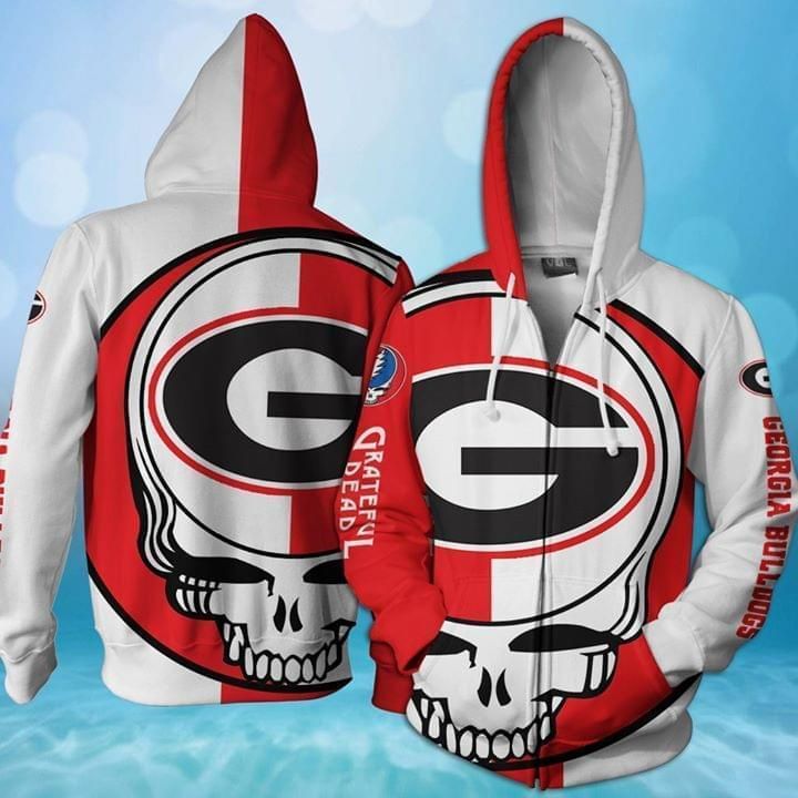 Georgia Bulldogs Ncaa Classic White With Mascot Logo Gift For Georgia Bulldogs Fans Hoodie
