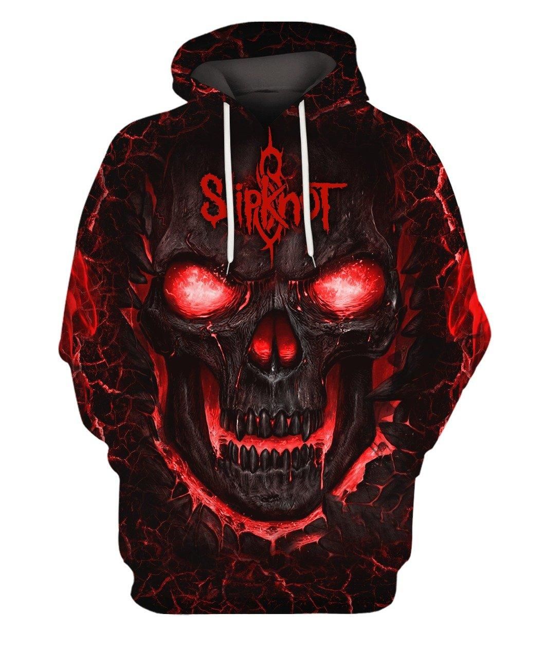 Slipknot Legend Rock Band Studio Albums 3D Designed Allover Gift With Custom Name Number For Slipknot Fans Hoodie