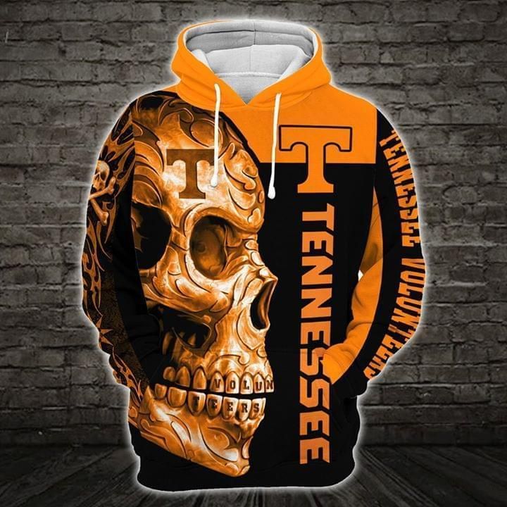 Tennessee Volunteers Ncaa Skull 3d Printed Hoodie 3d 3d Graphic Printed Tshirt Hoodie Up To 5xl 3D Hoodie Sweater Tshirt
