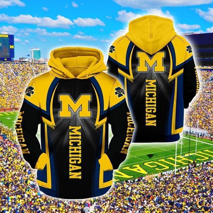 Michigan Wolverines Ncaa For Wolverines Fan 3d Printed Hoodie 3d 3d Graphic Printed Tshirt Hoodie Up To 5xl 3D Hoodie Sweater Tshirt
