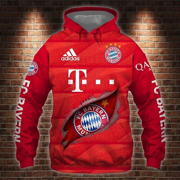 Bayern munich T shirt logo ripped for fan 3d t shirt hoodie sweater