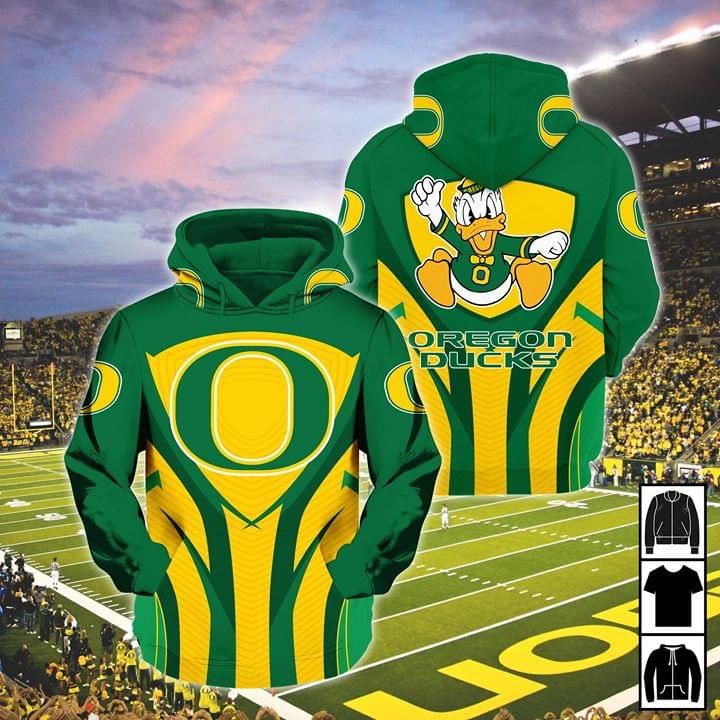 Oregon ducks mascot ncaa 3d printed 3D Hoodie Sweater Tshirt