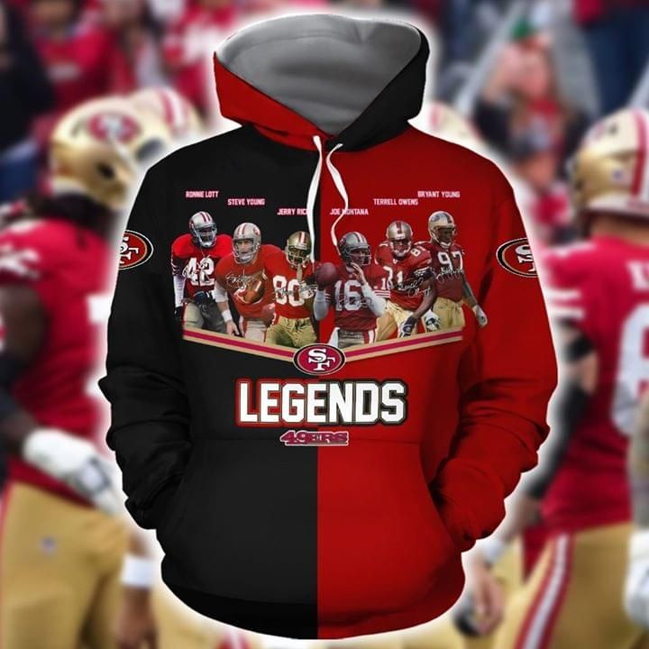 San franciscos 49ers legends players signed fan gift 3d hoodie 3D Hoodie Sweater Tshirt